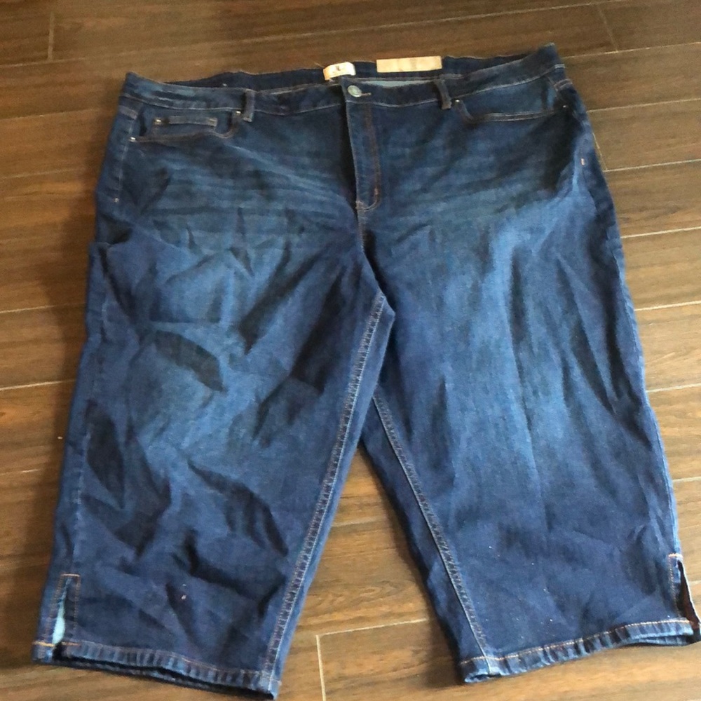 Dc straight leg jean capris